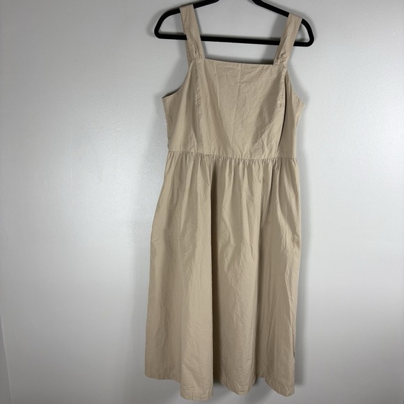 Tommy Hilfiger Dresses & Skirts - Tommy Hilfiger Women's 10 Beige Sleeveless Side Zip Fit and Flare Summer Dress
